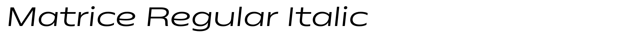 Matrice Regular Italic image